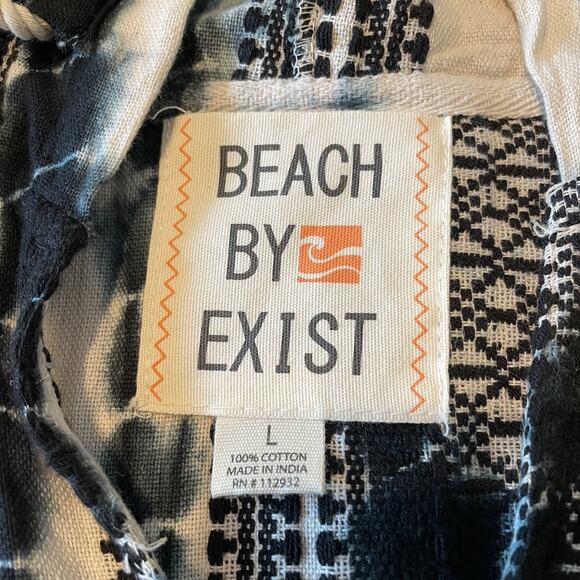 Beach By Exist Size Large Boho Rug Style Baja Hopper Surfer Hoodie Sweatshirt - Picture 7 of 9